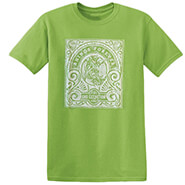 Kiwi color T-shirt with Rhinos Forever art on the front.