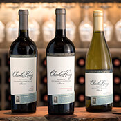 Three bottles of Charles Krug wines